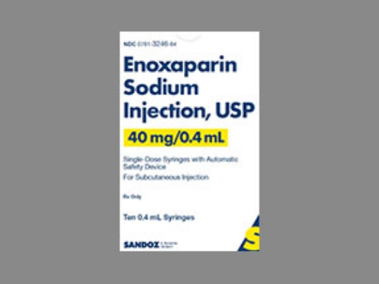 Picture of ENOXAPARIN SODIUM 40MG/.4ML INJ CL 10