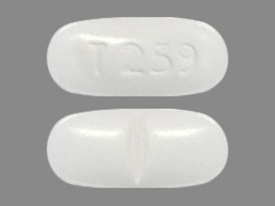 Picture of HYDROCODONE BIT 10-325MG TAB WH OBL 500