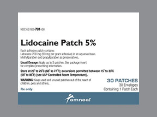 Picture of LIDOCAINE 5% TDS PATCH 30