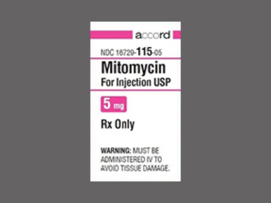 Picture of MITOMYCIN RECONSTITUTED SOLUTIO 5MG INJ CL 1VL