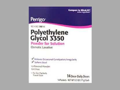 Picture of POLYETHYLENE GLYCOL OTC 17GM PAC WH 14