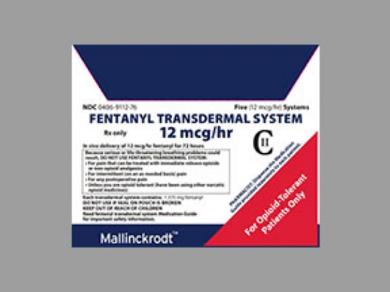 Picture of FENTANYL MATRIX PATCH 12MCG-HR 5