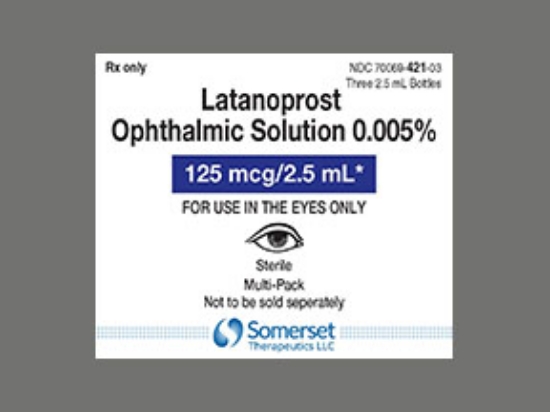 Picture of LATANOPROST SOLUTION .005% OPSL CL 3X2.5ML