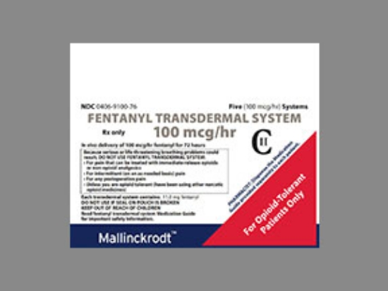 Picture of FENTANYL 100MCG/HR TDS CL REC 5