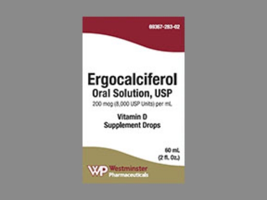 Picture of ERGOCALCIFEROL 200MCG/ML OS 60ML