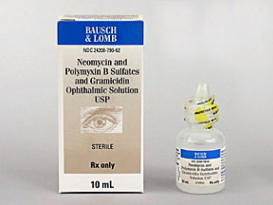 Picture of NEOMYCIN POLYMYXIN GRAM 1.75-10000-.025 OPSL 10ML