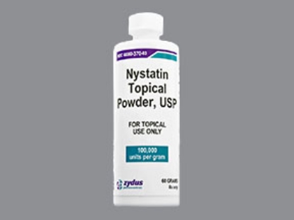 Picture of NYSTATIN 100000U TOPICAL POW WH 60GM