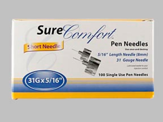 Picture of NEEDLE PEN 31G 5/16 8MM SURE COMFORT 100