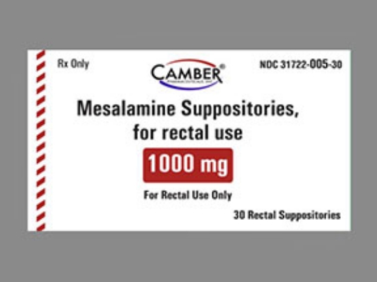 Picture of MESALAMINE 1000MG SUP TN BUL 30