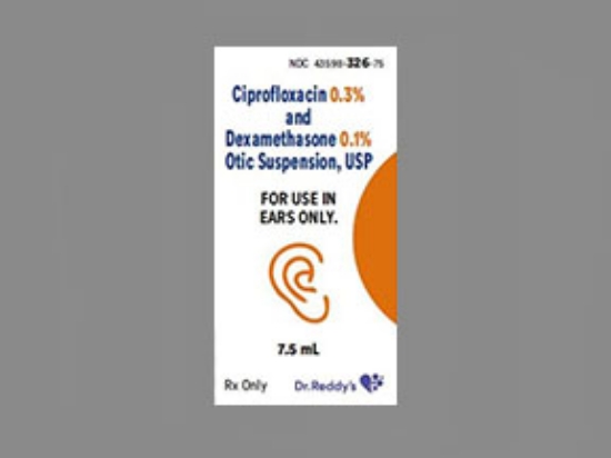 CIPROFLOXACIN DEXAMETH .3-.1% OTIC SUSP WH 7.5ML. TopRx - Home ...