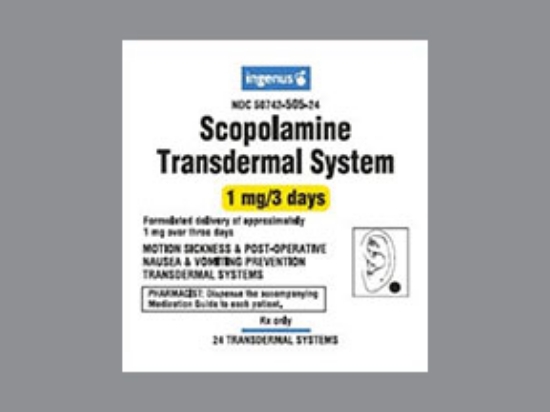Picture of SCOPOLAMINE 1MG TDS TN RND 24