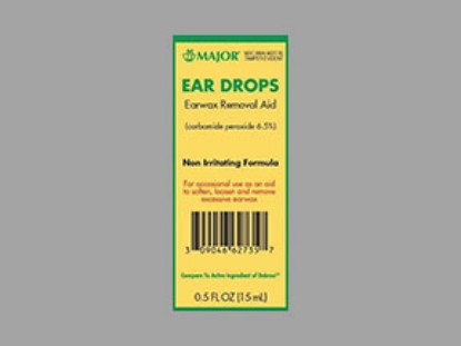 Picture of EAR DROPS (CARBAMIDE PEROXIDE 6.5%) OTIC SOL 15ML