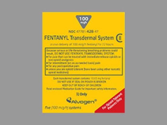 Picture of FENTANYL MATRIX 100MCG/H TDS CL SQU 5