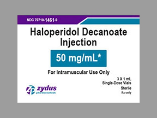 Picture of HALOPERIDOL DECANOATE 50MG INJ CL 3X1ML