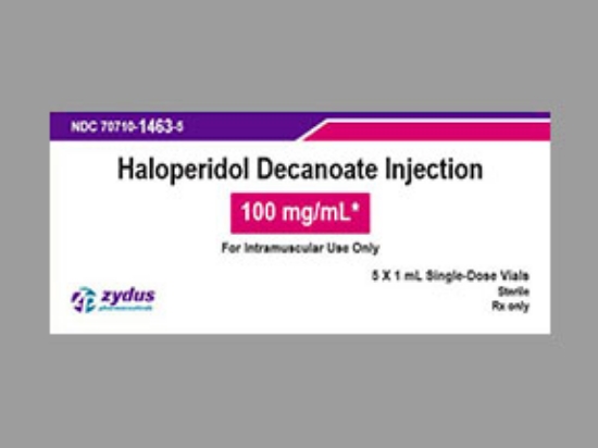 Picture of HALOPERIDOL DECANOATE 100MG INJ CL 5X1ML