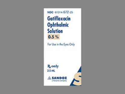 Picture of GATIFLOXACIN .5% OPSL 2.5ML