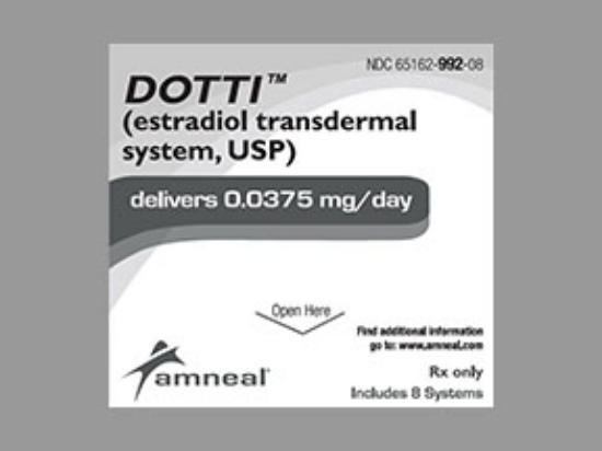 Picture of DOTTI (ESTRADIOL TDS) .0375MG CL REC 8