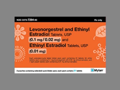 Picture of LEVONORGESTREL ETHINY ESTRADIOL TAB ML RND 2X91