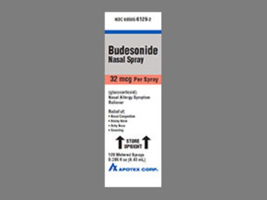 Picture of BUDESONIDE NASAL SPRAY 32MCG 120MS