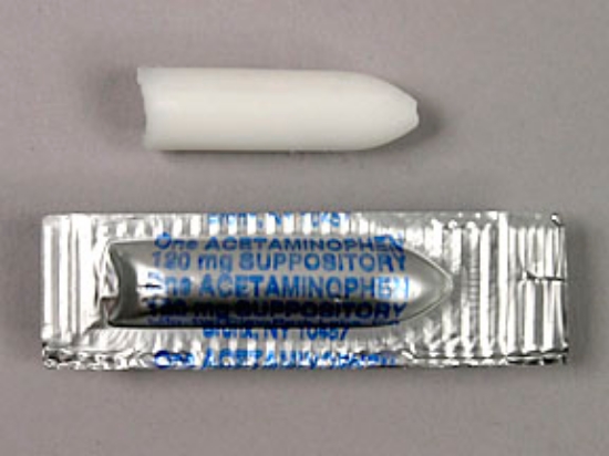 Picture of ACETAMINOPHEN 120MG SUP 100