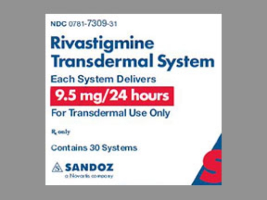 Picture of RIVASTIGMINE PATCH 9.5MG/24HR TDS BG RND 30