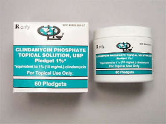 Picture of CLINDAMYCIN PHOSPHATE 1% PLEDGETS(TOPICAL SWAB) 60