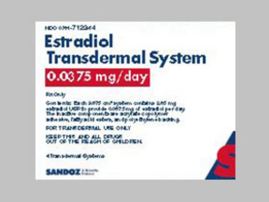 Picture of ESTRADIOL .0375MG-1D TDS WH SQU 4