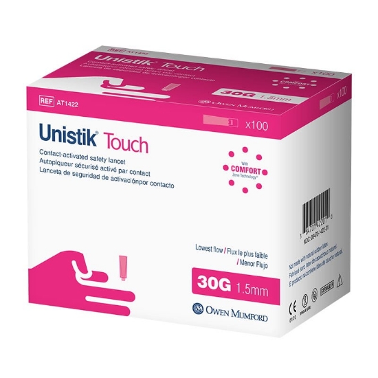 Picture of UNISTIK TOUCH LOWEST FLOW 30GX1.5MM INJ 100