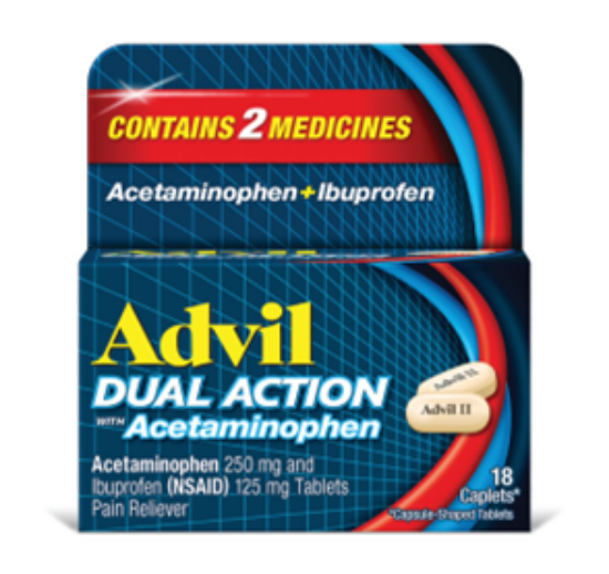 Picture of ADVIL DUAL ACTION W/ACETAMINOPHEN 18