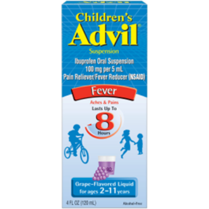 Picture of ADVIL CHILDRENS LIQ GRAPE SUSPENSION 4OZ