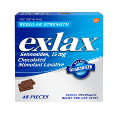 Picture of EX-LAX 15MG CHOCOLATE PIECE 48CT