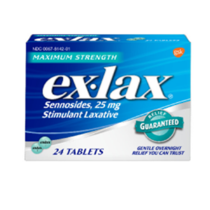 Picture of EX-LAX 25MG TABLET 24CT - Alternate NDC