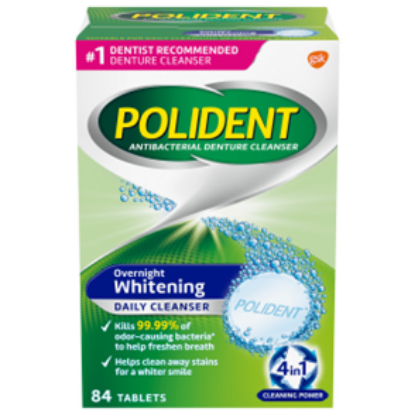 Picture of POLIDENT OVRNT WHITE 84 - Alternate NDC