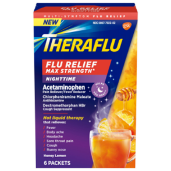 Picture of THERAFLU MAX STRENGTH RELIEF NT 6