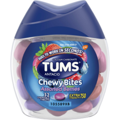 Picture of TUMS ASST BERRY CHEWY BITES 32C - Alternate NDC