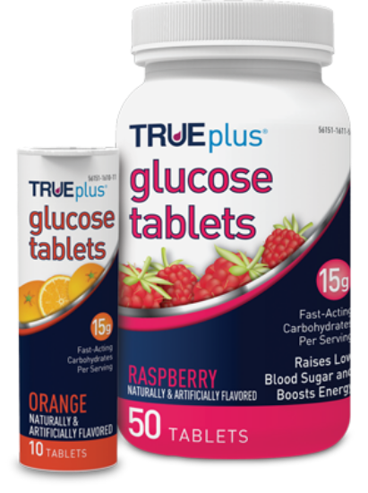 Picture of GLUCOSE TABS TAB ORANGE RND 50 TRUEPLUS