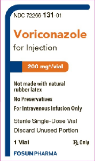 Picture of VORICONAZOLE RECON 200MG INJ CL 1VL