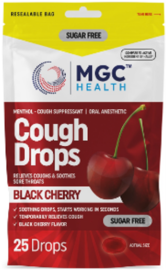 Picture of COUGH DROPS BLACK CHERRY SUGAR FREE 25