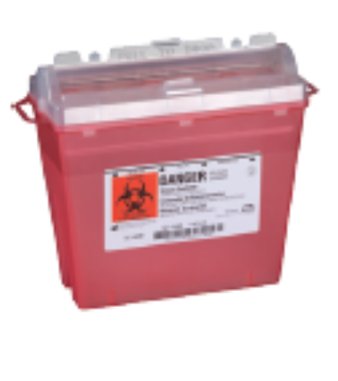 Picture of SHARPS CONTAINER 5QT RED 1