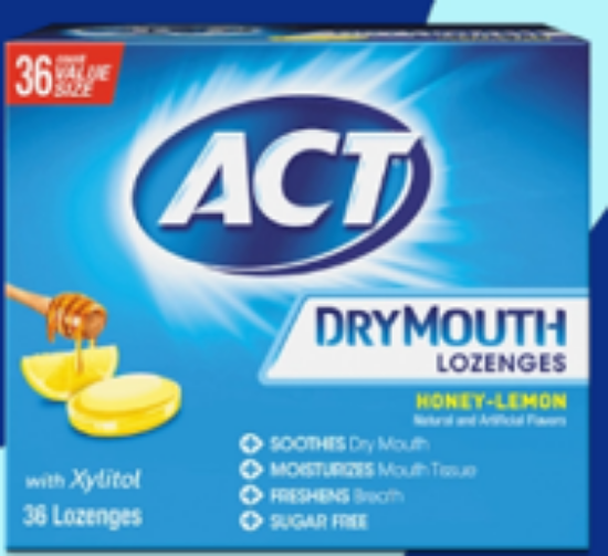 Picture of ACT DRY MOUTH-SOOTH MINT LOZ 36