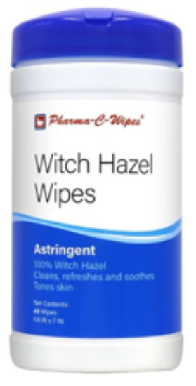 Picture of WITCH HAZEL 100% WIPE 40