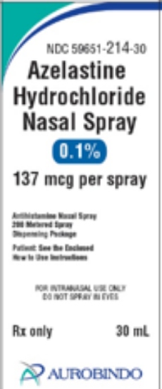 Picture of AZELASTINE HCL .1% NS CL 30ML