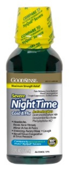 Picture of GOODSENSE NIGHT SEVERE COLD/FLU MAX STRENGTH 12OZ