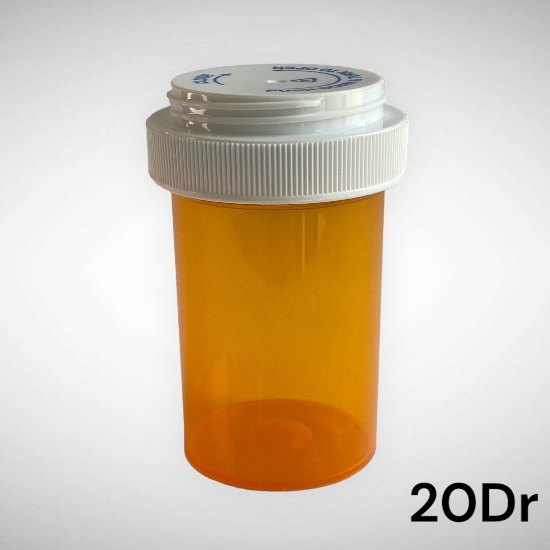 Picture of VIALS AMBER 20DR W/REVERSIBLE CAPS 200CS