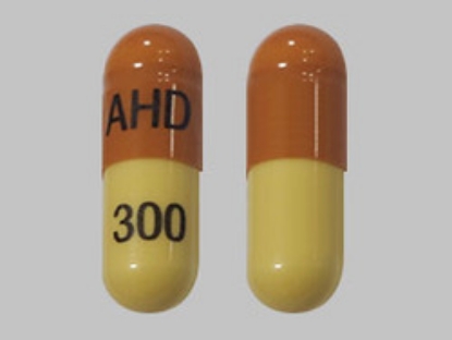 Picture of GABAPENTIN 300MG CAP YL OBL 100