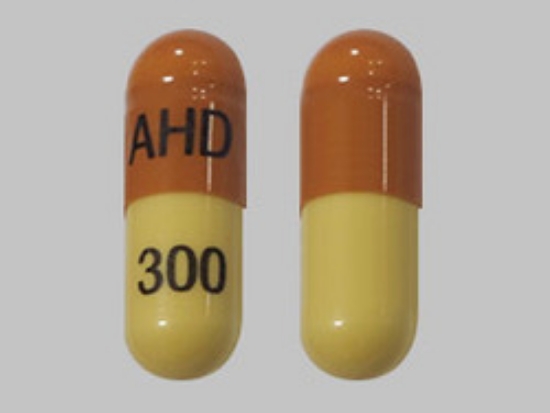 Picture of GABAPENTIN 300MG CAP YL OBL 100