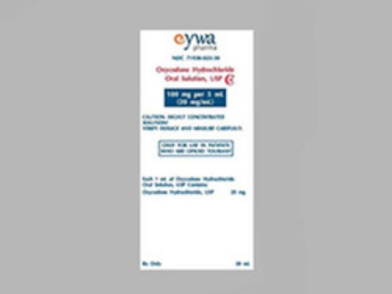 Picture of OXYCONE HCL CONCENTRATE 100MG/5ML SOL YL 30ML